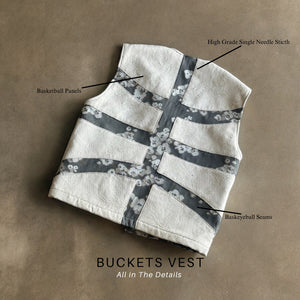 Buckets Vest - Cotton Grey