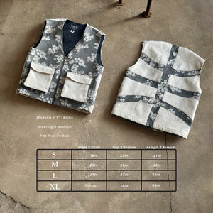 Buckets Vest - Cotton Grey