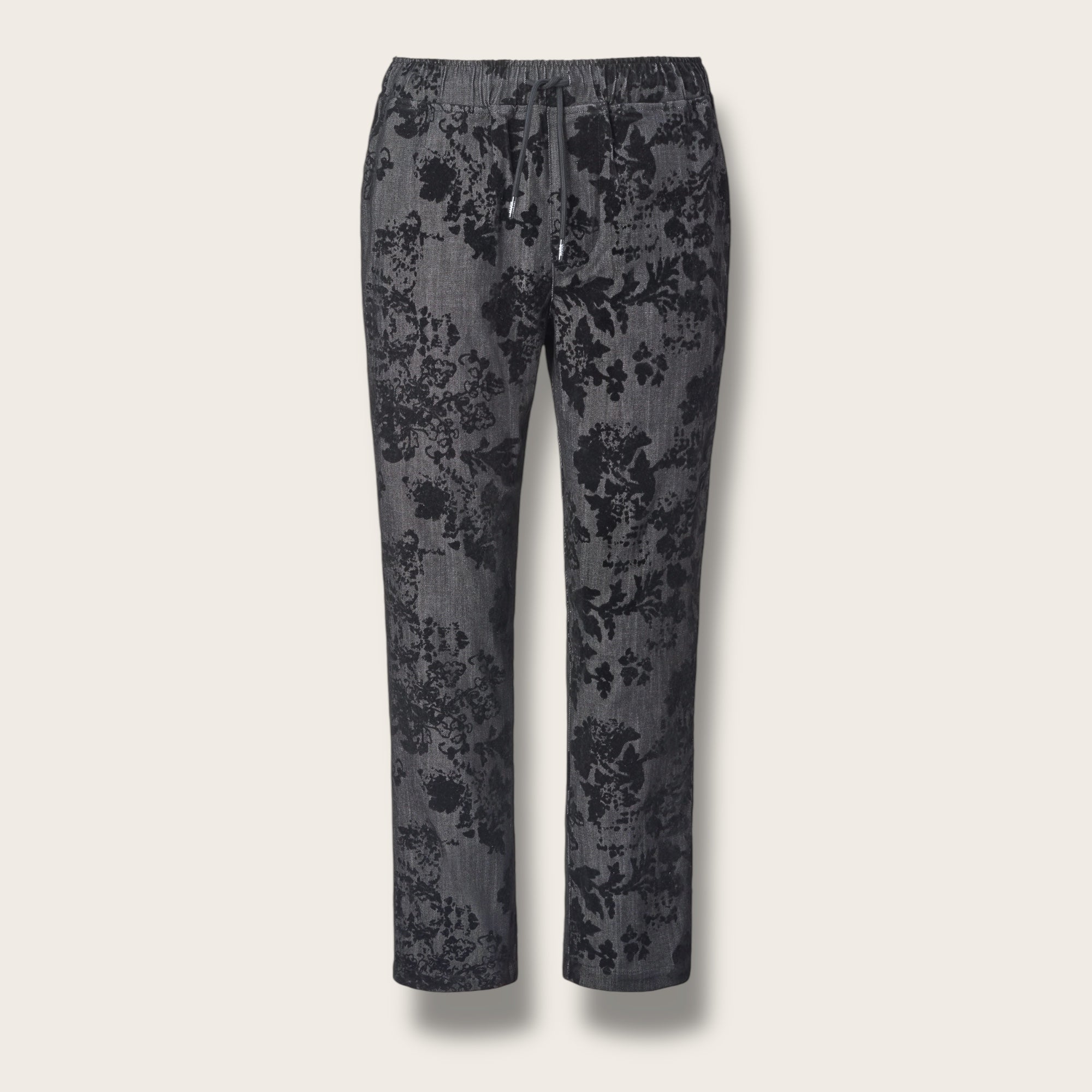 Pinn Strap Trouser - Black Rose